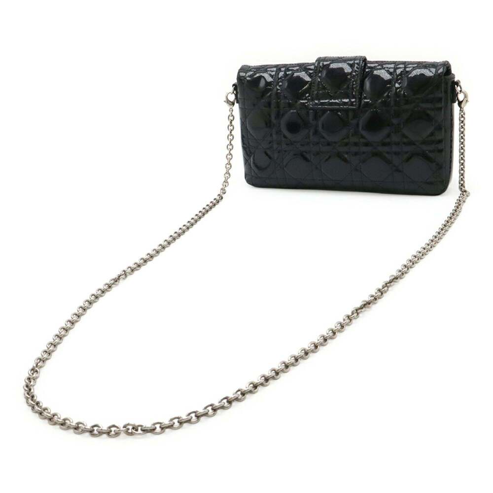 CHRISTIAN DIOR Black Leather Shoulder Bag - Picture 3 of 9